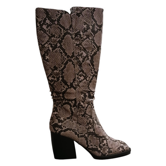 NEW BARETRAPS Tall Knee Boots Size 8 Comfort Shoes Python Reptile‎ Snake Print - Picture 3 of 5